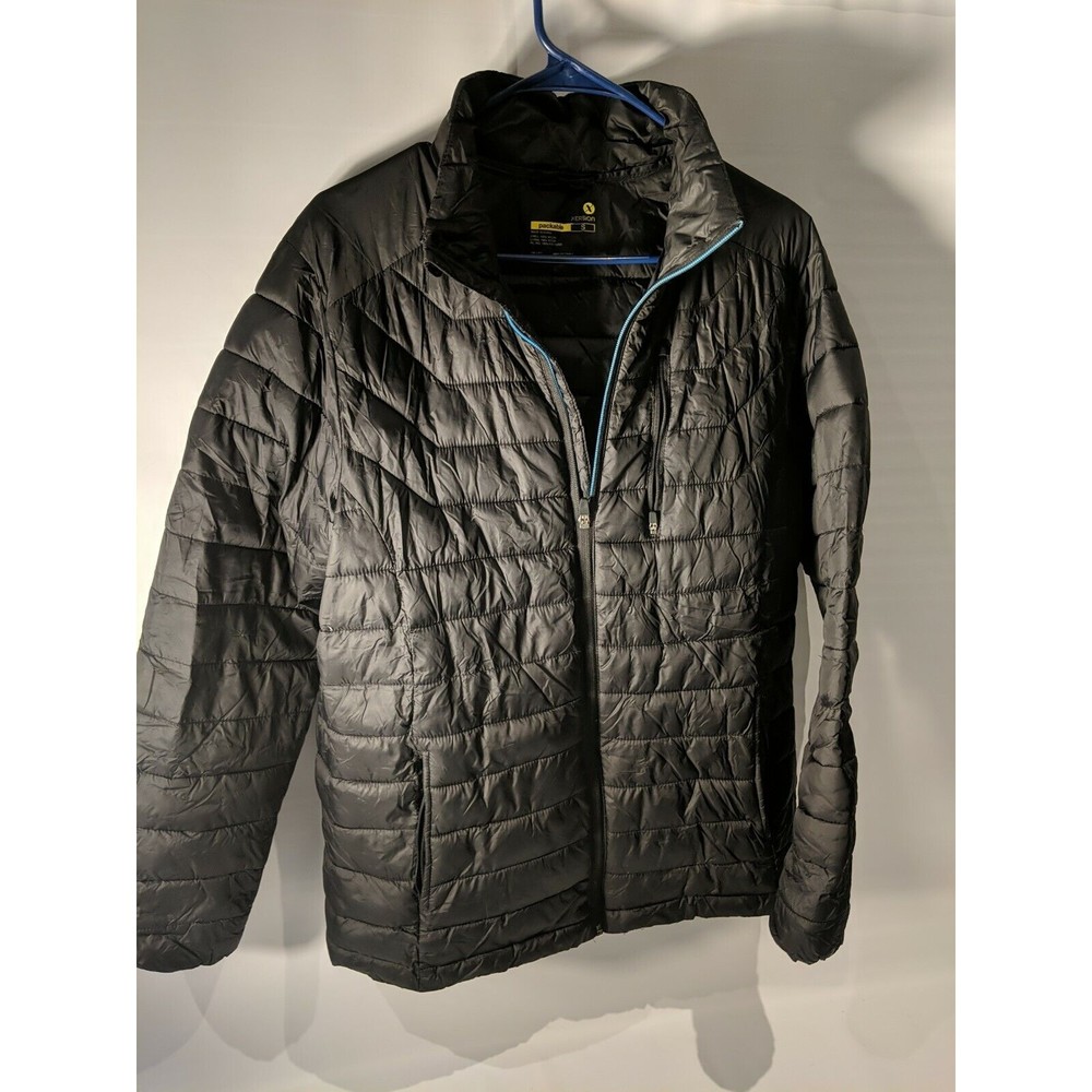 Xersion Women's Black Packable Down Puffer Winter Coat Jacket Small Packable